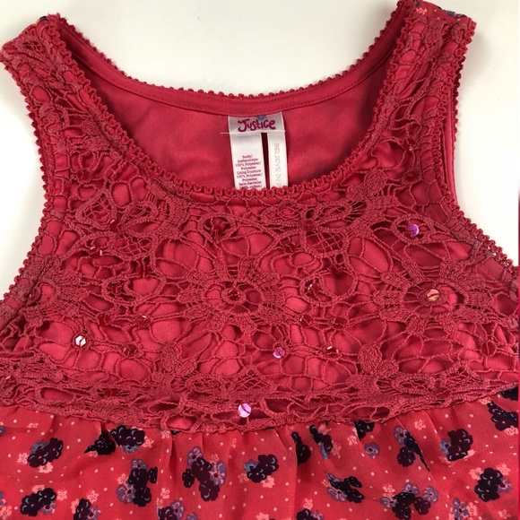 Justice Floral Ruffle Top - Picture 2 of 4